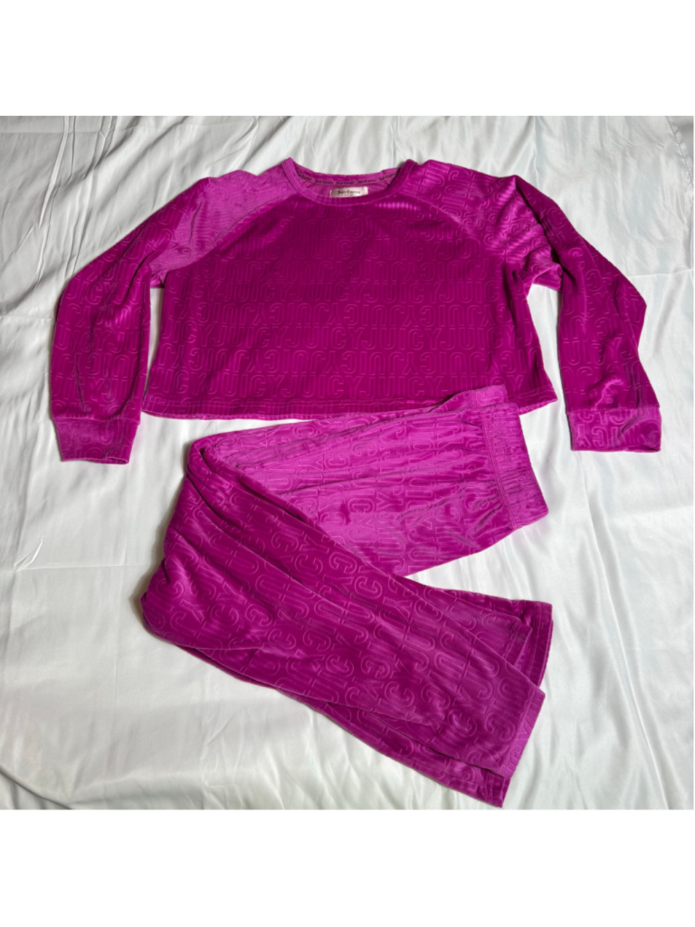 Women's Juicy Couture Fuchsia Pajama Set M